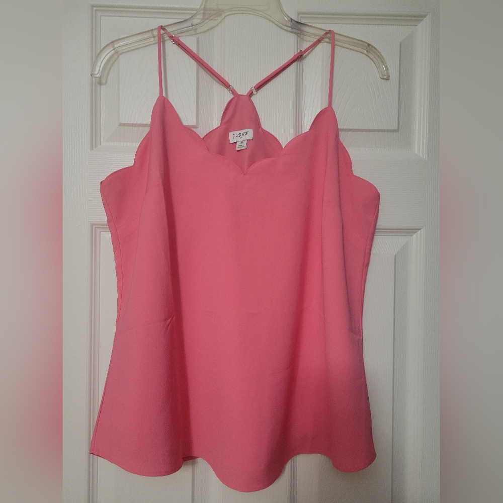 J CREW SCALLOPED CAMI SIZE 8